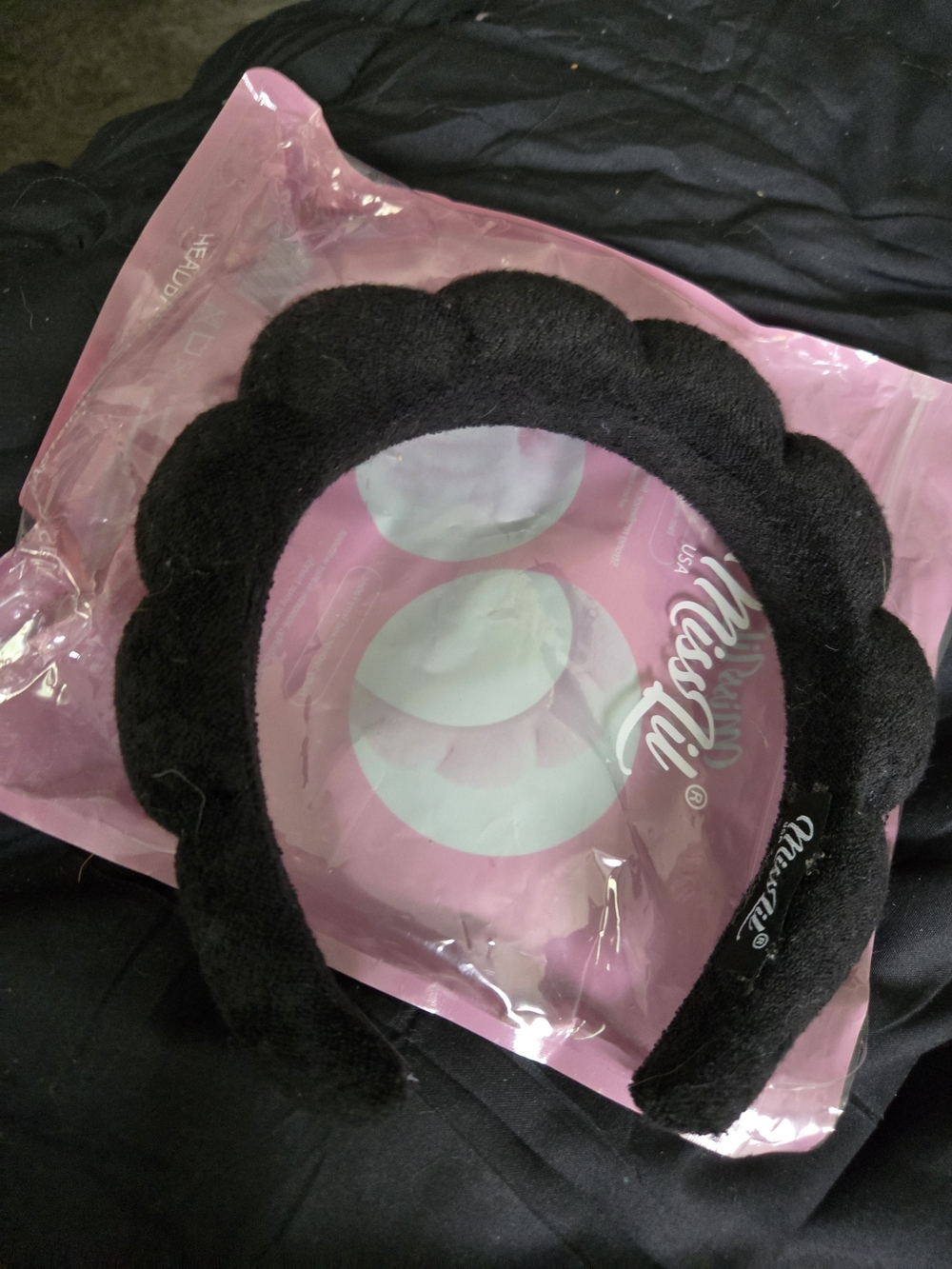 Moss Lil Supply Co. Black Scallop Padded Headband